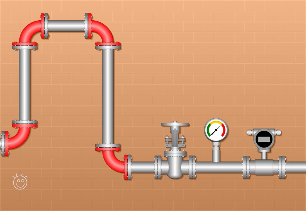 conveyor, valve, pressure gauge